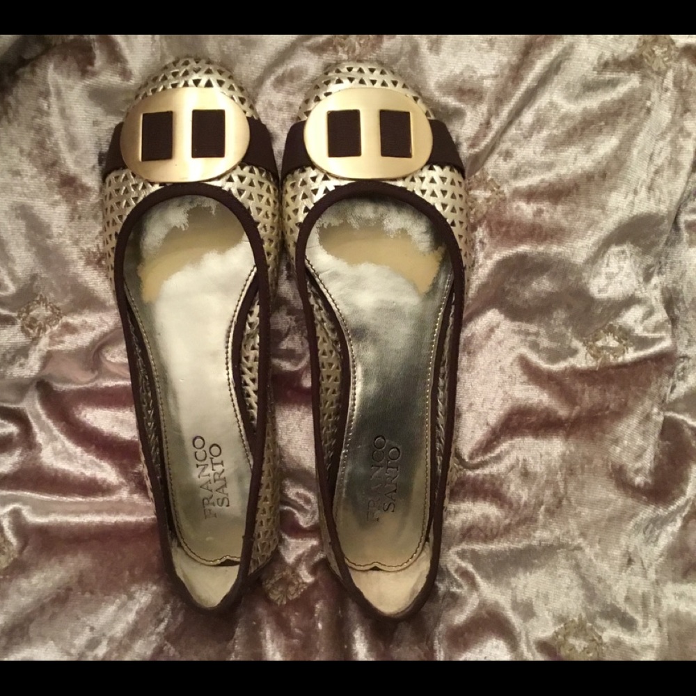 3/$25

GOLD FRANCO SARTO ballet flats